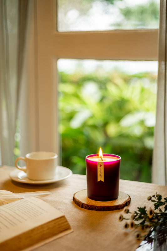 PATCHOULI ROMANCE | GLASS JAR | SOY WAX CANDLE