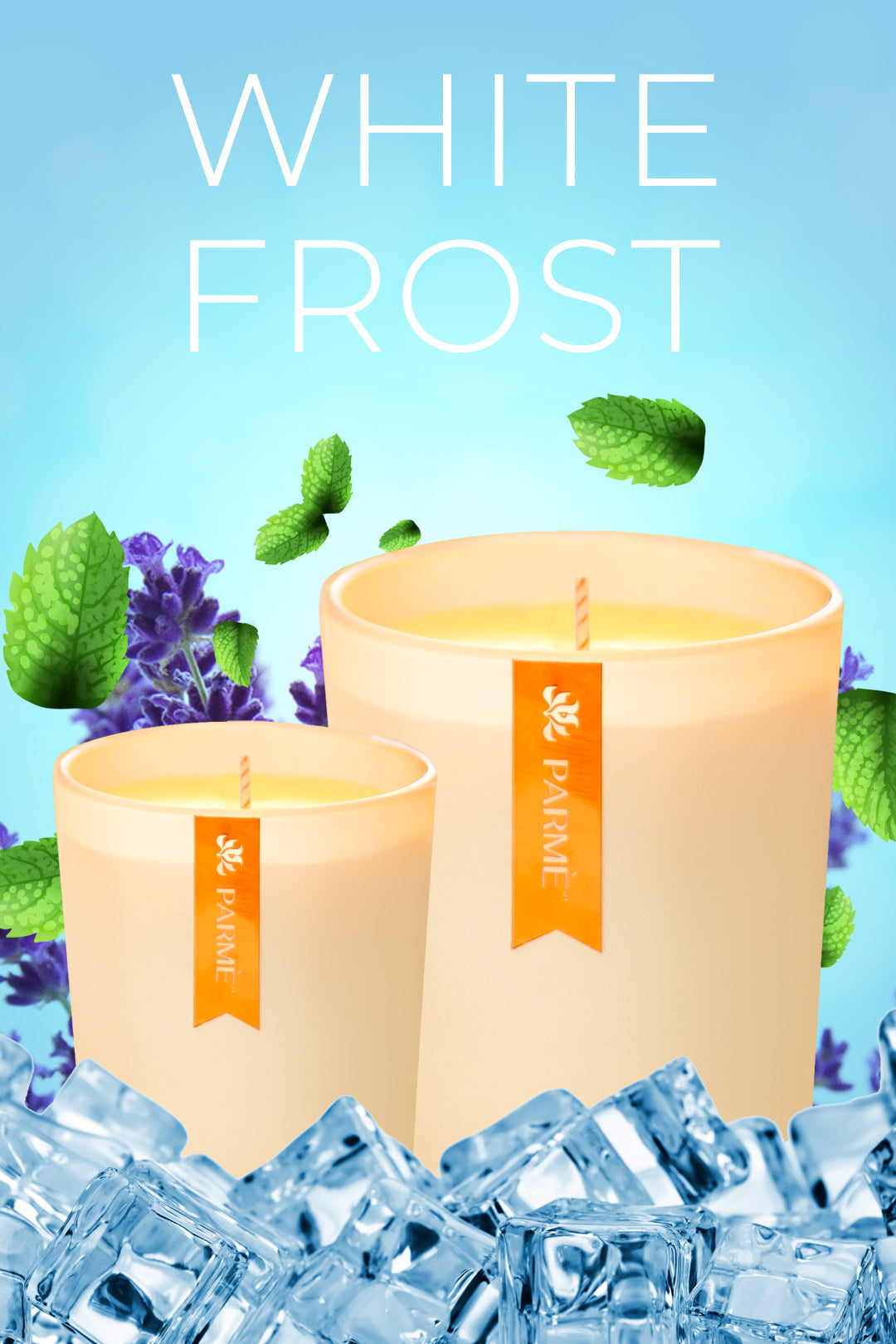 WHITE FROST | SET OF 2 | SOY WAX CANDLE