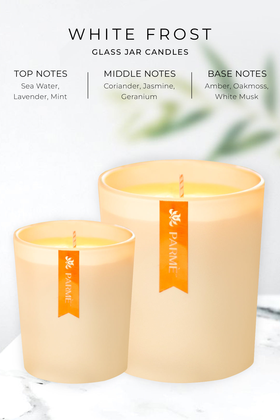 WHITE FROST | SET OF 2 | SOY WAX CANDLE