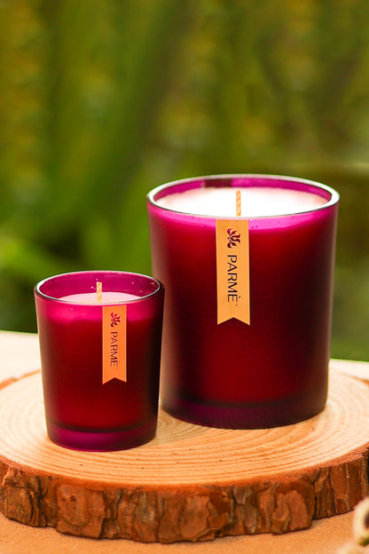 PATCHOULI ROMANCE | SET OF 2 | GLASS JAR | SOY WAX CANDLE